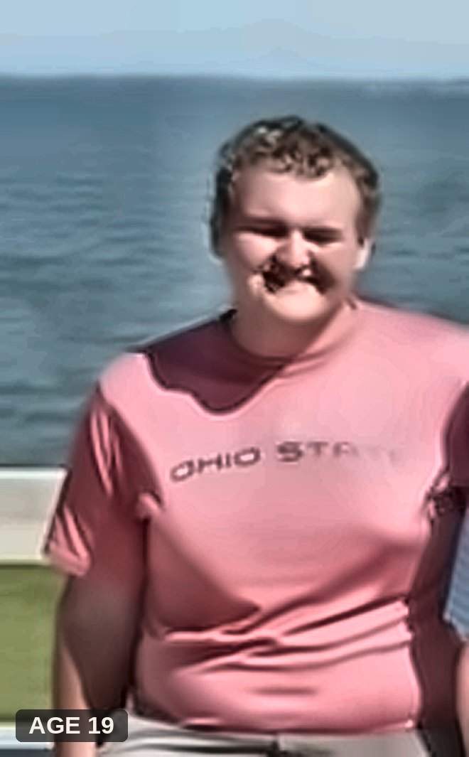 Rhett at age 19 — before getting sober